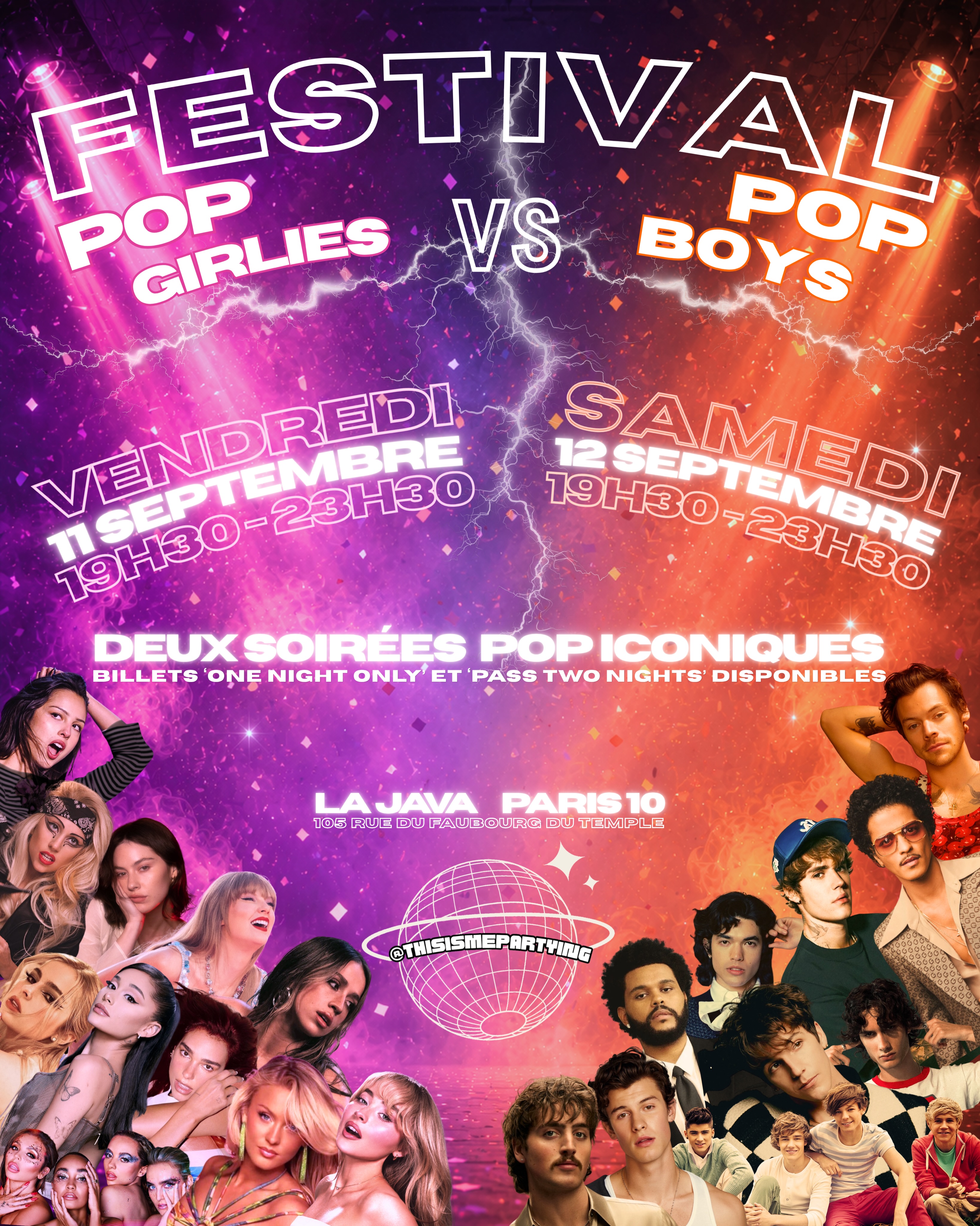 Pop Girlies Vs Pop Boys Festival Paris