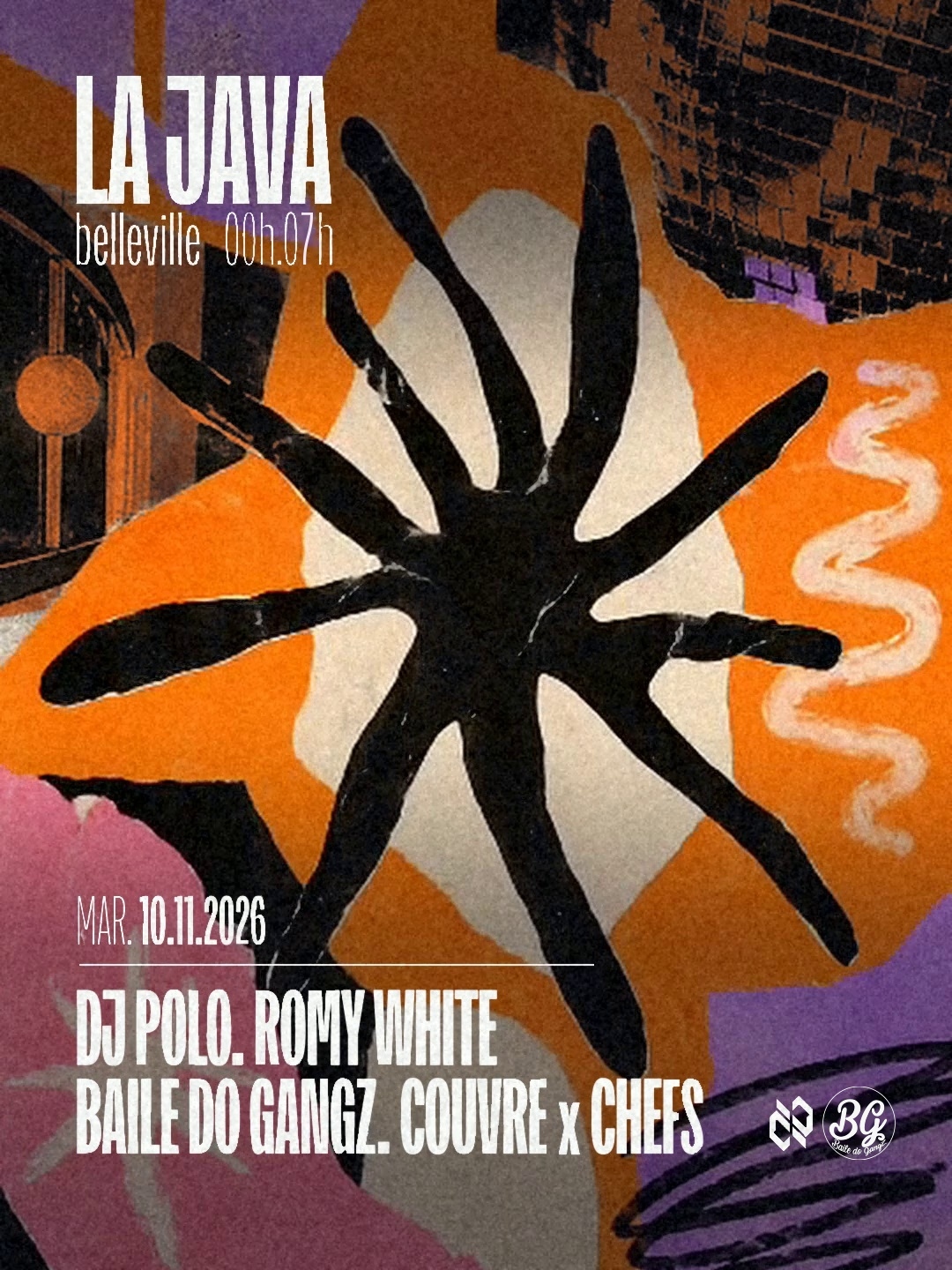 Baile Do Gangz & Couvre X Chefs Invitent Dj Polo, Romy White