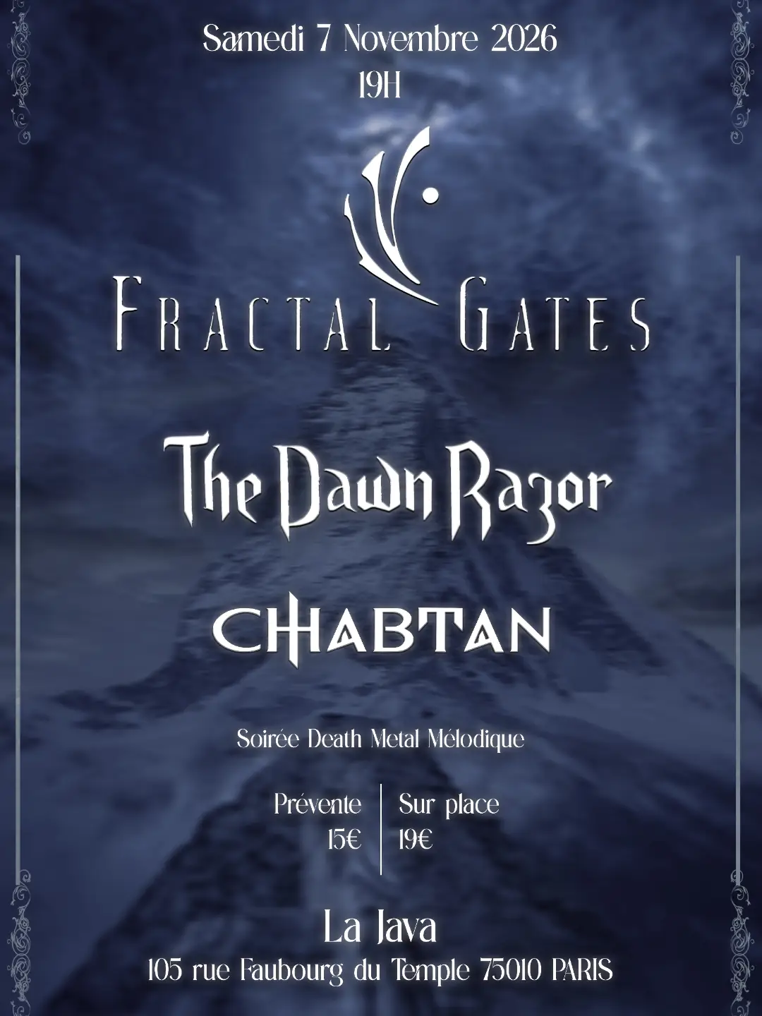 Fractal Gates - The Dawn Razor - Chabtan - La Java Paris