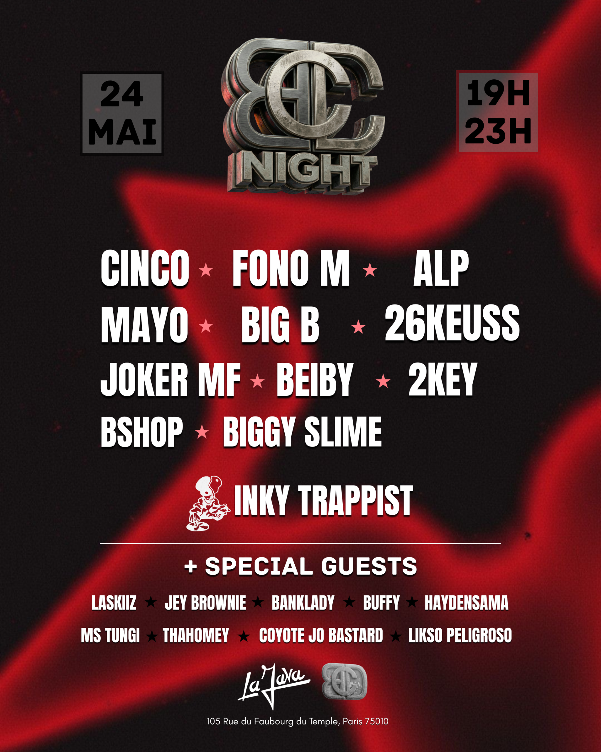 Flyer soiree format post IG